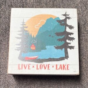 Janelle Penner Live Love Lake Wall Art